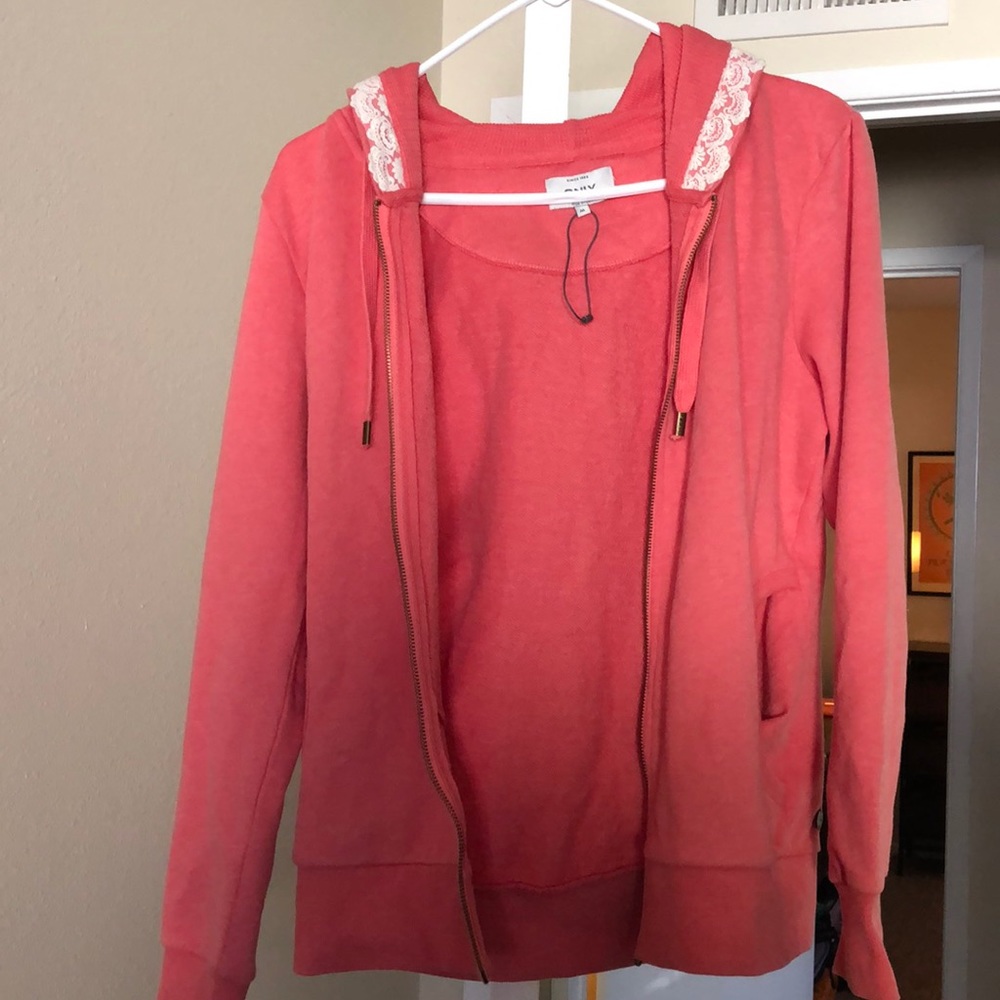 Never worn warm pink hoodie